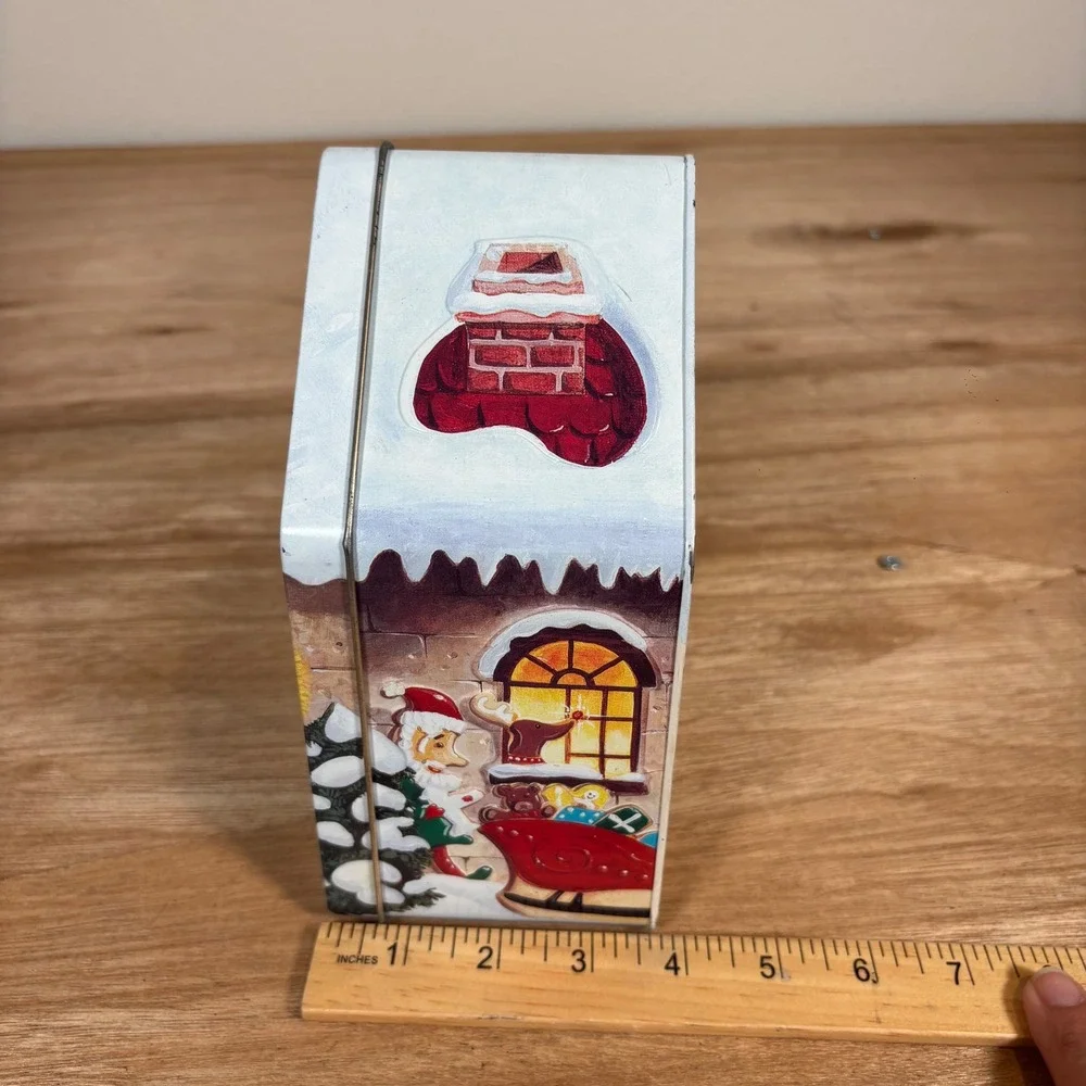 Williams Sonoma Christmas Cookie Cutter Set 12 Piece Santa Workshop Tin 4777405